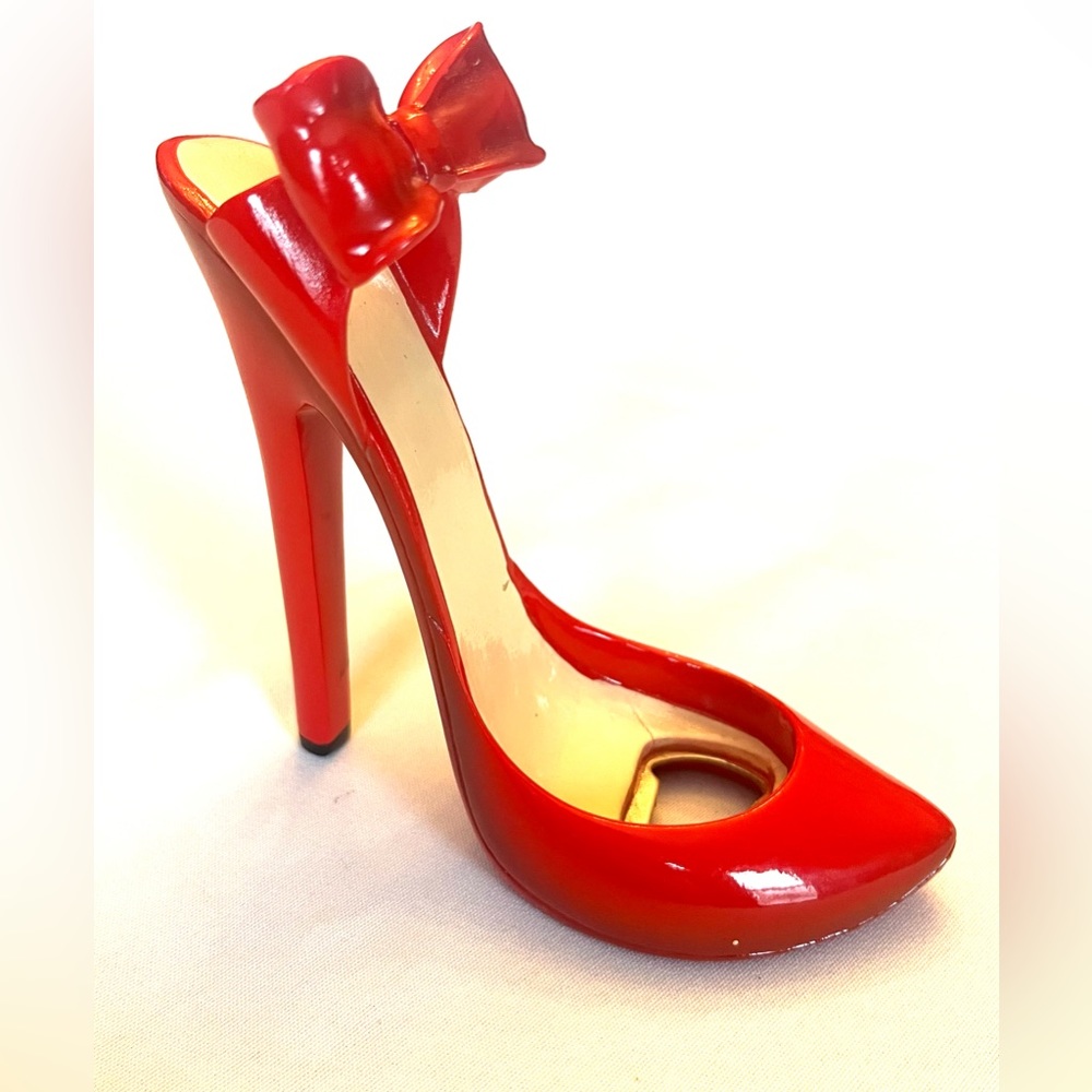 Vintage Bottle Opener- red heel
